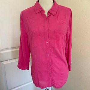 Plain Button Down Shirts for Women: Long Sleeve Casual Business Blouses with Poc